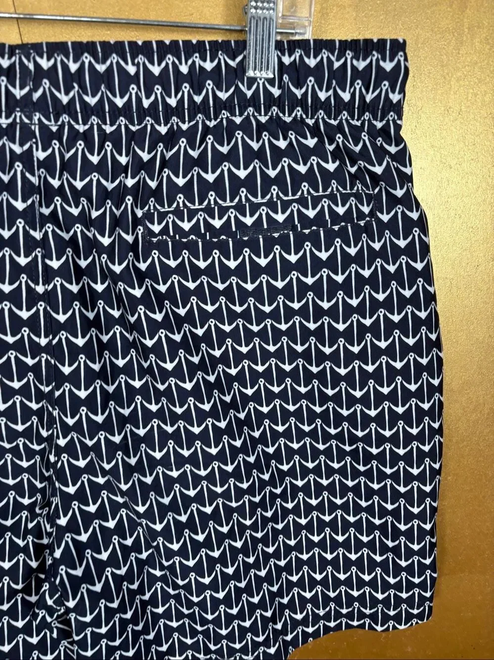 Nautica mens anchor print swim trunks size L